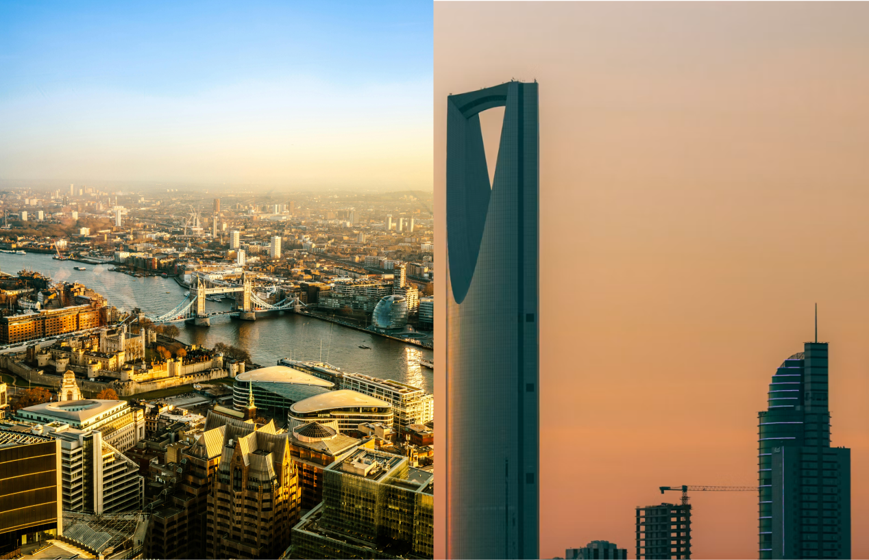 Privacy notices for transparency: a study of Riyadh and London